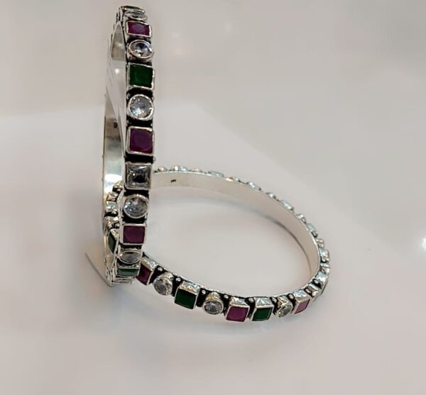 925 Sterling Silver Bangles (PAIR)