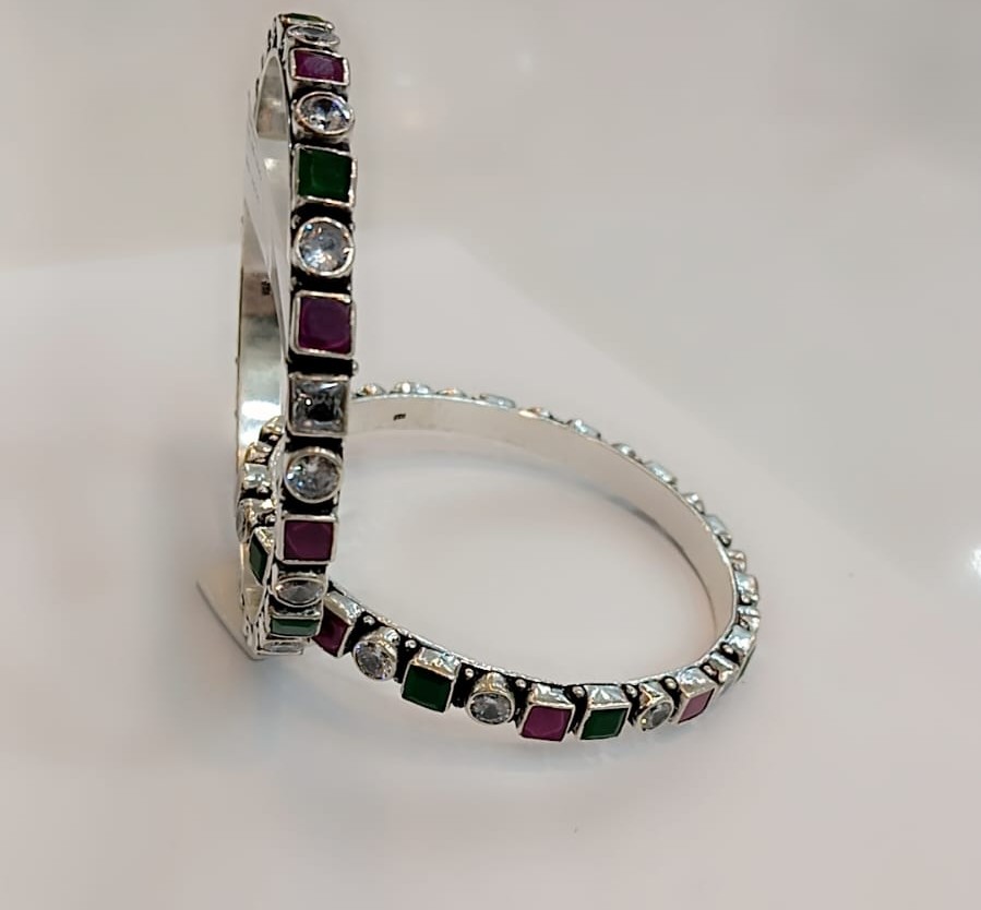 925 Sterling Silver Bangles (PAIR)